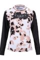 KENNY Letnia koszulka kolarska z długim rękawem - CHARGER - czarny/biały/różowy