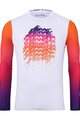 KENNY Letnia koszulka kolarska z długim rękawem - PROLIGHT 25 - biały/różowy