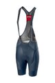 CASTELLI Krótkie spodnie kolarskie z szelkami - FREE AERO 4 W - niebieski