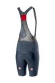 CASTELLI Krótkie spodnie kolarskie z szelkami - FREE AERO 4 W - niebieski