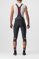 CASTELLI Kolarskie spodnie 3/4 z szelkami - ENTRATA - czarny