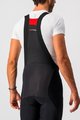 CASTELLI Kolarskie spodnie 3/4 z szelkami - SORPASSO ROS - czarny