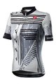 CASTELLI Koszulka kolarska z krótkim rękawem - ASTRATTA - biały/czarny