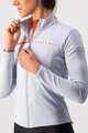 CASTELLI Zimowa koszulka kolarska z długim rękawem - SINERGIA 2 - srebrny
