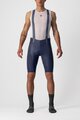 CASTELLI Krótkie spodnie kolarskie z szelkami - FREE AERO RC - niebieski