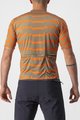 CASTELLI Koszulka kolarska z krótkim rękawem - UNLIMITED STERRATO - zielony/pomarańczowy