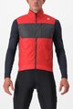 CASTELLI Kamizelka kolarska - UNLIMITED PUFFY - czerwony/szary