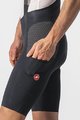 CASTELLI Krótkie spodnie kolarskie z szelkami - FREE UNLIMITED - czarny