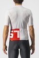 CASTELLI Koszulka kolarska z krótkim rękawem - DOWNTOWN - biały/czerwony