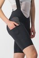 CASTELLI Krótkie spodnie kolarskie z szelkami - FREE UNLIMITED W - czarny