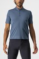CASTELLI Kolarska koszulka z krótkim rękawem - TECH 2 POLO - niebieski