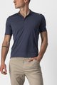 CASTELLI Kolarska koszulka z krótkim rękawem - TECH 2 POLO - niebieski