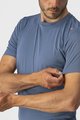 CASTELLI Kolarska koszulka z krótkim rękawem - TECH 2 TEE - niebieski