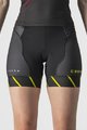 CASTELLI Krótkie spodnie kolarskie bez szelek - FREE W SHORT TRI - czarny/jasnozielony