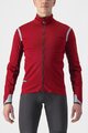 CASTELLI Kolarska ocieplana kurtka - ALPHA ULTIMATE INSULATED - czerwony