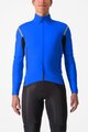CASTELLI Kolarska ocieplana kurtka - PERFETTO ROS 2 CONVERTIBLE - niebieski