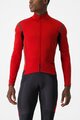 CASTELLI Kolarska ocieplana kurtka - PERFETTO ROS 2 CONVERTIBLE - czerwony