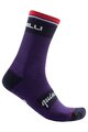 CASTELLI Kolarskie klasyczne skarpetki - QUINDICI SOFT MERINO - fioletowy