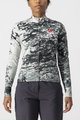 CASTELLI Zimowa koszulka kolarska z długim rękawem - UNLIMITED W THERMAL - szary/biały