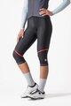 CASTELLI Kolarskie spodnie 3/4 bez szelek - VELOCISSIMA THERMAL - czarny