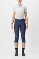 CASTELLI Kolarskie spodnie 3/4 bez szelek - VELOCISSIMA THERMAL - niebieski