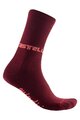 CASTELLI Kolarskie klasyczne skarpetki - QUINDICI SOFT MERINO W - bordowy