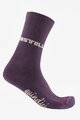 CASTELLI Kolarskie klasyczne skarpetki - QUINDICI SOFT MERINO W - fioletowy