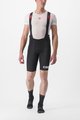 CASTELLI Krótkie spodnie kolarskie z szelkami - PREMIO BLACK LTD EDITION - czarny/biały