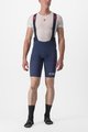 CASTELLI Krótkie spodnie kolarskie z szelkami - PREMIO BLACK LTD EDITION - niebieski