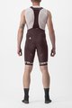 CASTELLI Krótkie spodnie kolarskie z szelkami - FREE AERO RC CLASSIC - bordowy/biały