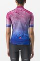 CASTELLI Koszulka kolarska z krótkim rękawem - MARMO - niebieski/różowy