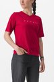 CASTELLI Koszulka kolarska z krótkim rękawem - TRAIL TECH 2 W - czerwony