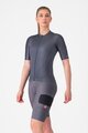 CASTELLI Krótkie spodnie kolarskie z szelkami - UNLIMITED CARGO W - szary