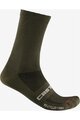 CASTELLI Kolarskie klasyczne skarpetki - RE-CYCLE THERMAL 18 - brązowy