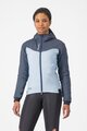 CASTELLI Kolarska kurtka przeciwwiatrowa - FLY THERMAL W - jasnoniebieski
