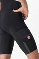 CASTELLI Krótkie spodnie kolarskie z szelkami - UNLIMITED THERMAL - czarny