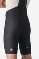 CASTELLI Krótkie spodnie kolarskie z szelkami - ESPRESSO - czarny
