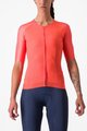 CASTELLI Koszulka kolarska z krótkim rękawem - AERO PRO 7.0 W - pomarańczowy