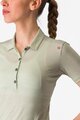 CASTELLI koszulka polo - MERINO W POLO - zielony