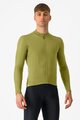 CASTELLI Zimowa koszulka kolarska z długim rękawem - ESPRESSO THERMAL - zielony
