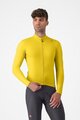 CASTELLI Zimowa koszulka kolarska z długim rękawem - ESPRESSO THERMAL - żółty
