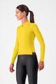 CASTELLI Zimowa koszulka kolarska z długim rękawem - ESPRESSO THERMAL W - żółty