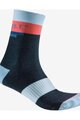 CASTELLI Kolarskie klasyczne skarpetki - VELOCISSIMA 2 THERMAL - niebieski