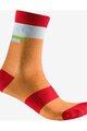 CASTELLI Kolarskie klasyczne skarpetki - VELOCISSIMA 2 THERMAL - pomarańczowy
