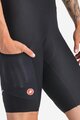 CASTELLI Krótkie spodnie kolarskie z szelkami - UNLIMITED ENDURANCE W DT - czarny