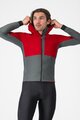 CASTELLI Kolarska kurtka przeciwwiatrowa - FLY UNLTD - czerwony/szary