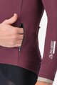 CASTELLI Kolarska ocieplana kurtka - ALPHA 150 - bordowy
