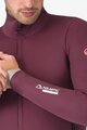 CASTELLI Kolarska ocieplana kurtka - ALPHA 150 - bordowy