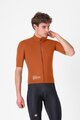 CASTELLI Kolarska kurtka przeciwwiatrowa - DO.DI.CI. SHORT SLEEVE - brązowy