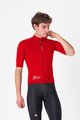 CASTELLI Kolarska kurtka przeciwwiatrowa - DO.DI.CI. SHORT SLEEVE - czerwony